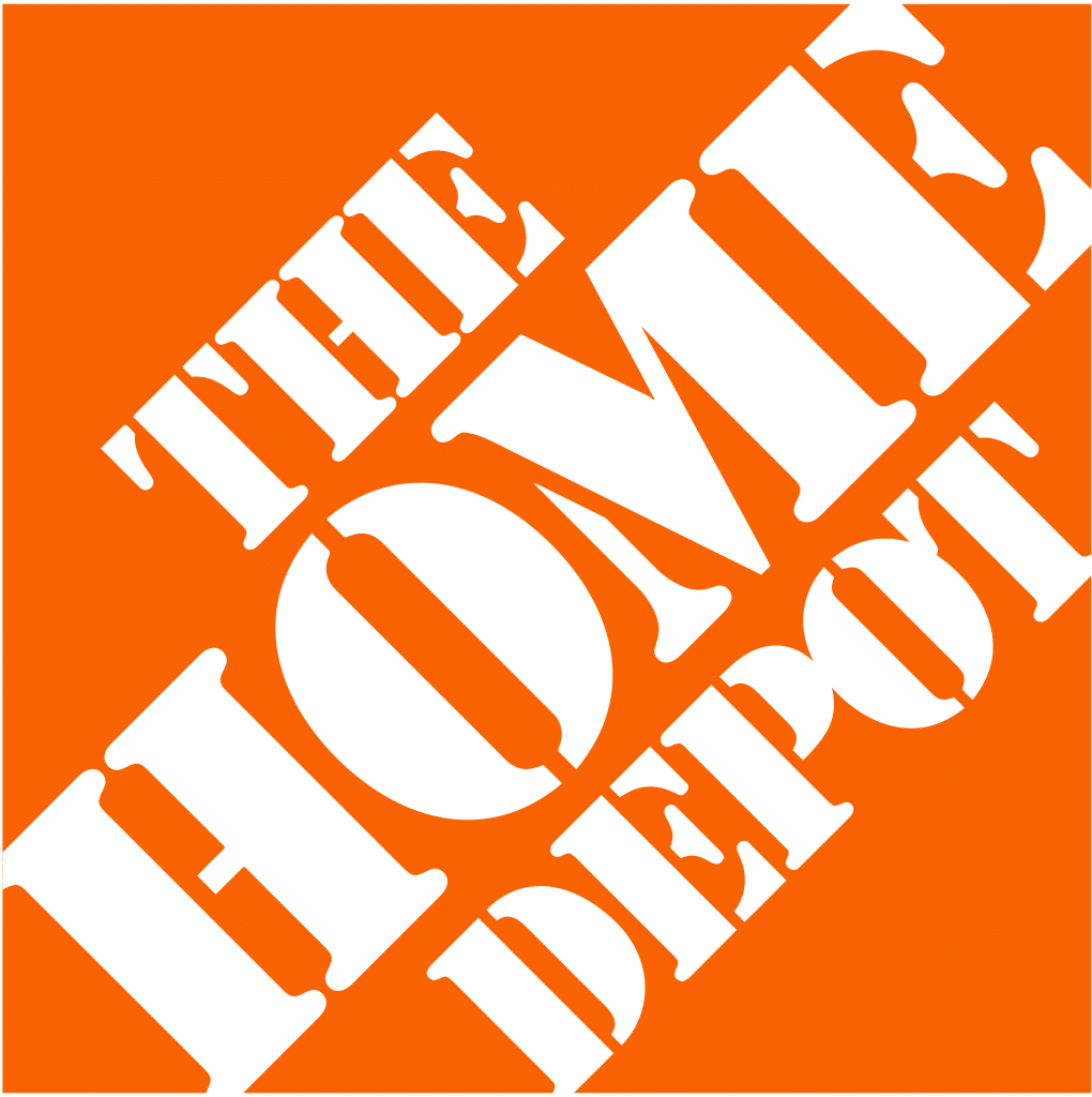Home Depot logo.