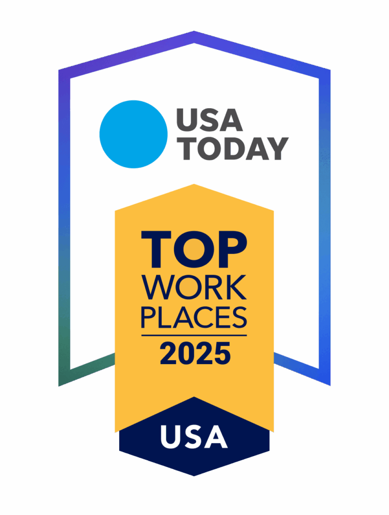USA Today Top Workplaces 2025 USA award badge. 